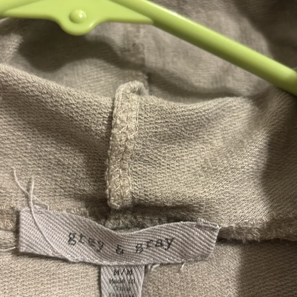 Grey & gray medium hoodie w stars - Picture 3 of 3